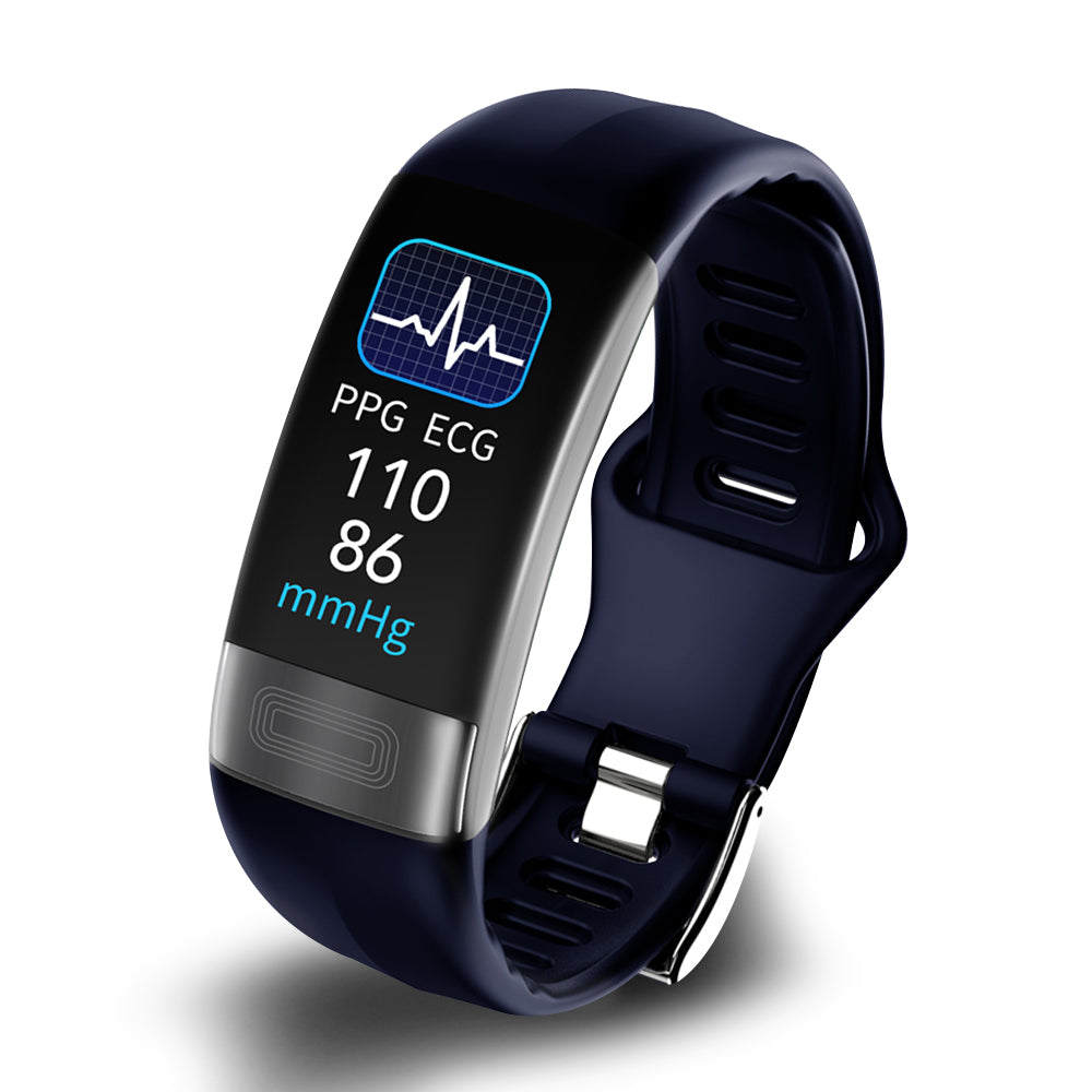 Schlanke Armbanduhr mit Herzfrequenzmesser, ECG und Schlaftracker
