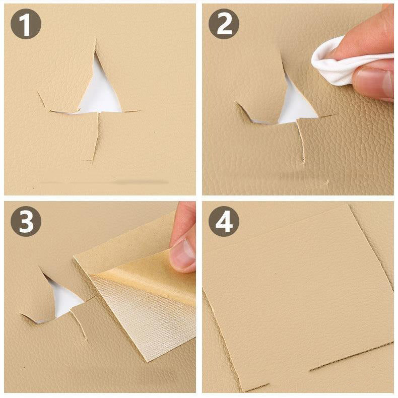 Selbstklebender PU-Leder Reparaturpatch - Wasserdicht und Stark