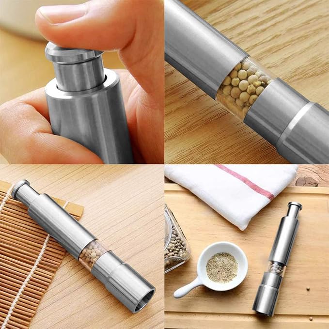 GourmetEssence Luxus Pfeffer- und Salzmühle | Elegante Mühle für perfekt gewürzte Gerichte