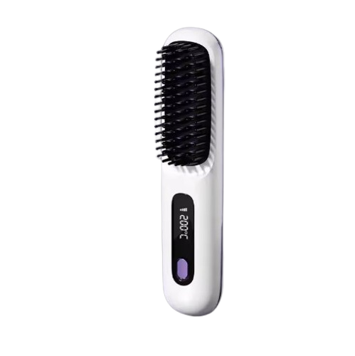 StyleEase Elektrischer LCD-Haarstyler-Kamm | Glatt, Stil und Glanz unterwegs