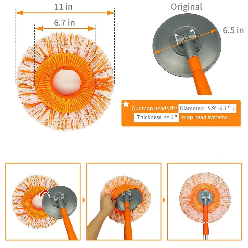 LuxaMop 360° Rotierbarer Reinigung Mop | Effiziente Reinigung mit verstellbarem Winkel für jeden Raum