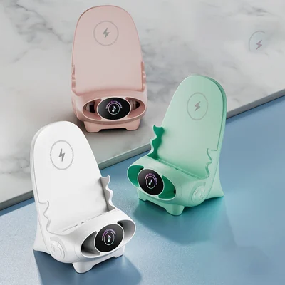 LuxiCharge Luxe Mini Stuhl | Drahtloses Schnellladegerät und multifunktionale Telefonhalterung