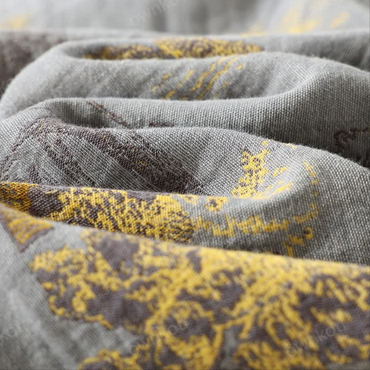 Neutrales Baumwoll-Kimono-Pyjamaset