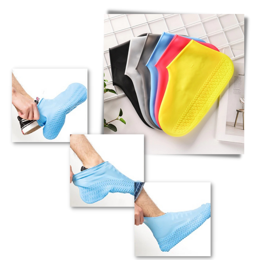 1 Paar wasserdichte Silikonschuhüberzüge