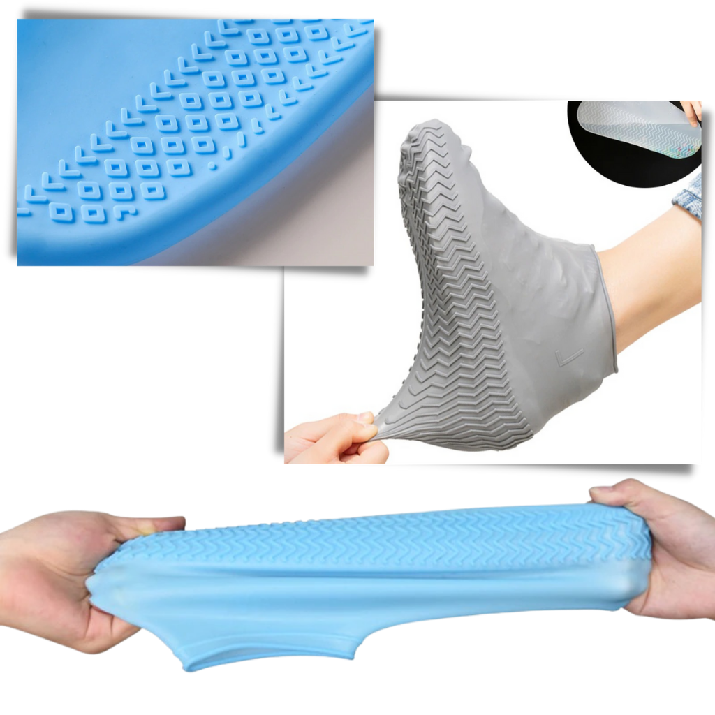 1 Paar wasserdichte Silikonschuhüberzüge