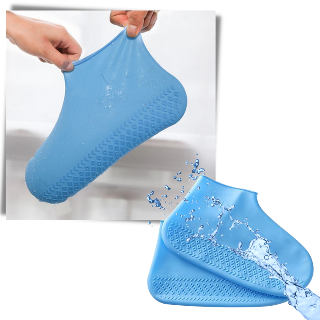 1 Paar wasserdichte Silikonschuhüberzüge