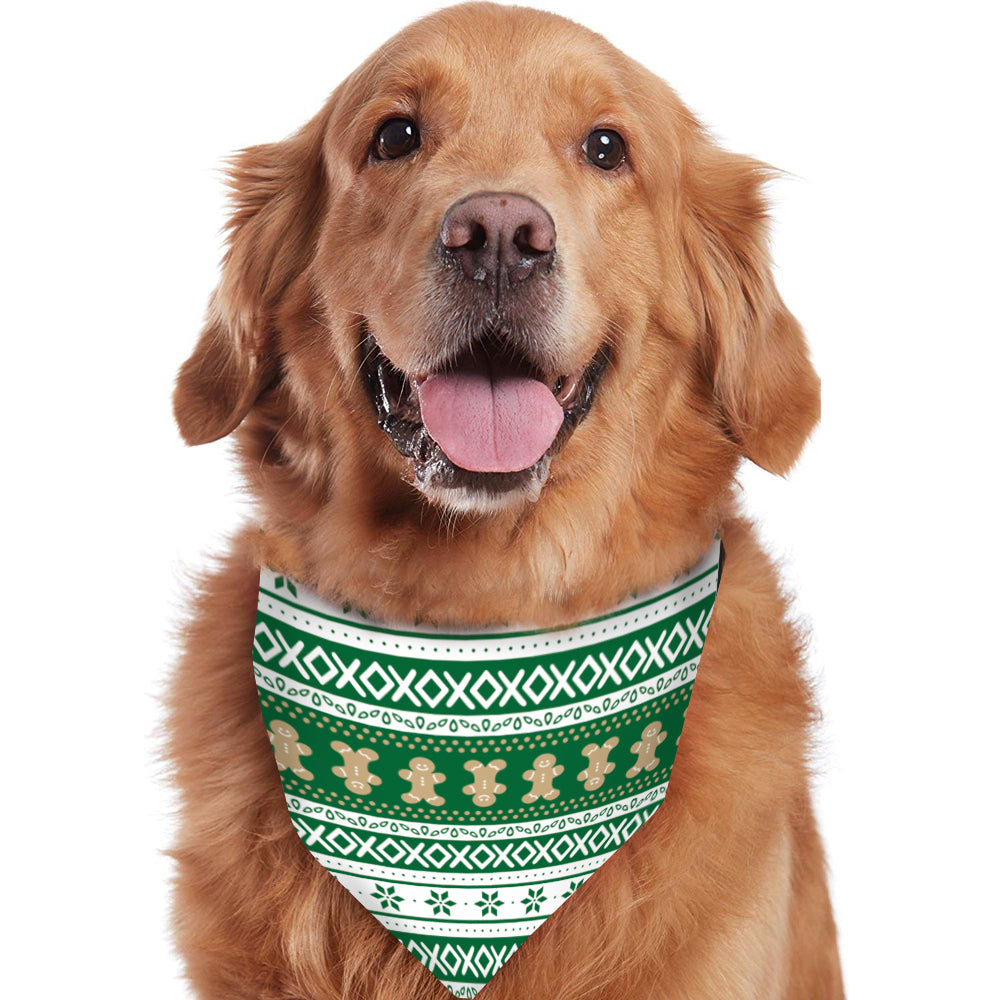 Grüne Lebkuchen passende Familien-Weihnachtspyjamas (Hundepyjamas inklusive)