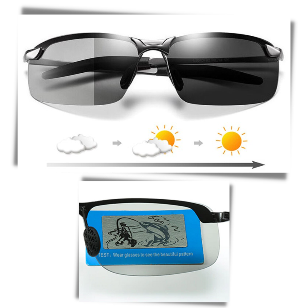 Photochrome UV-Sonnenbrille für Männer