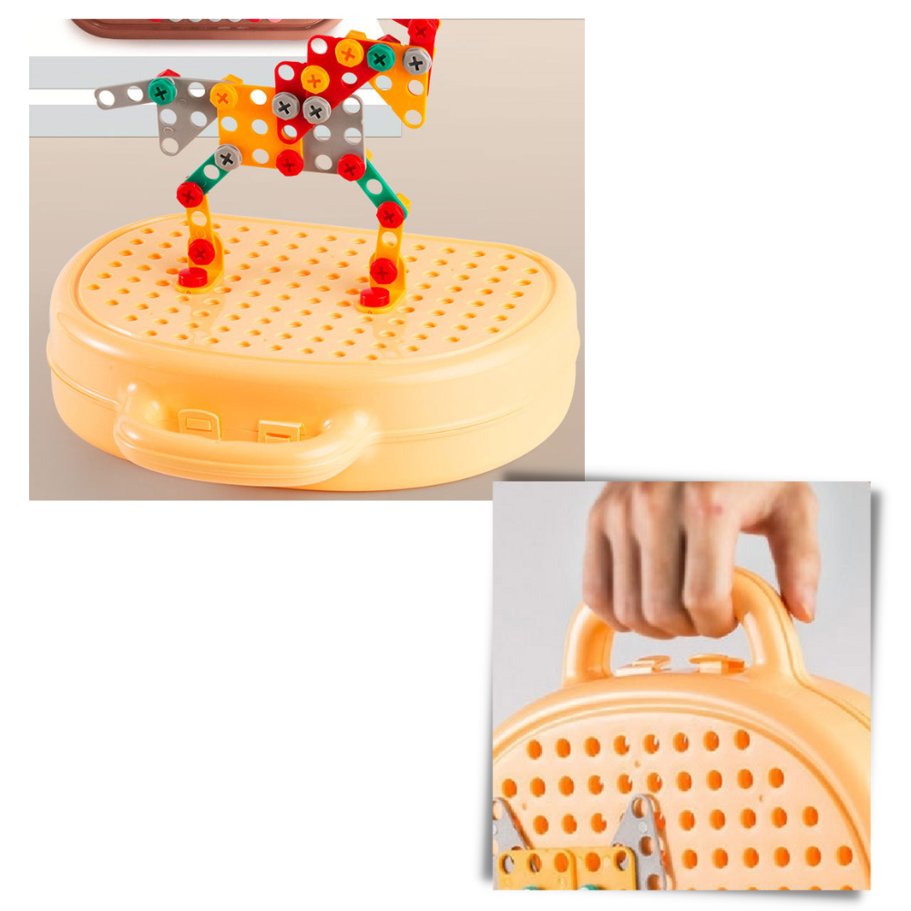 Bildungs-Puzzle-Spielzeug und Bohrset