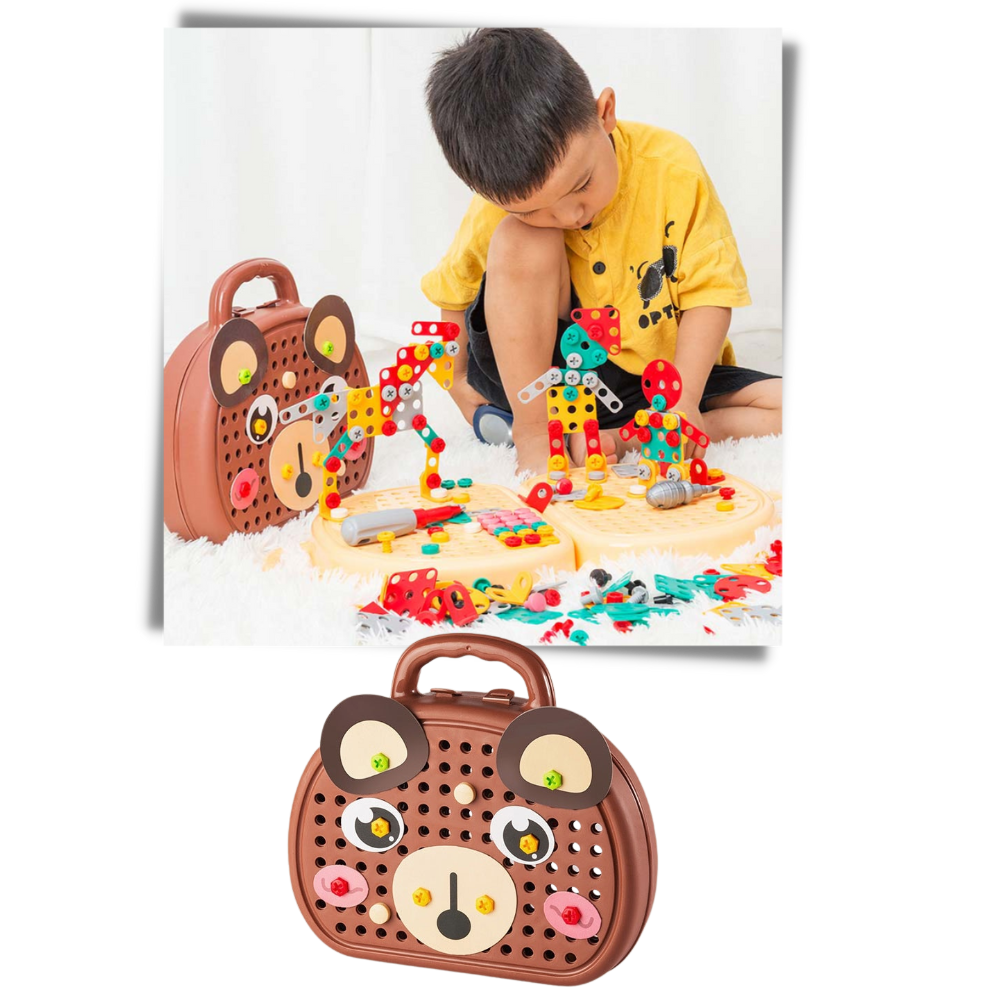 Bildungs-Puzzle-Spielzeug und Bohrset