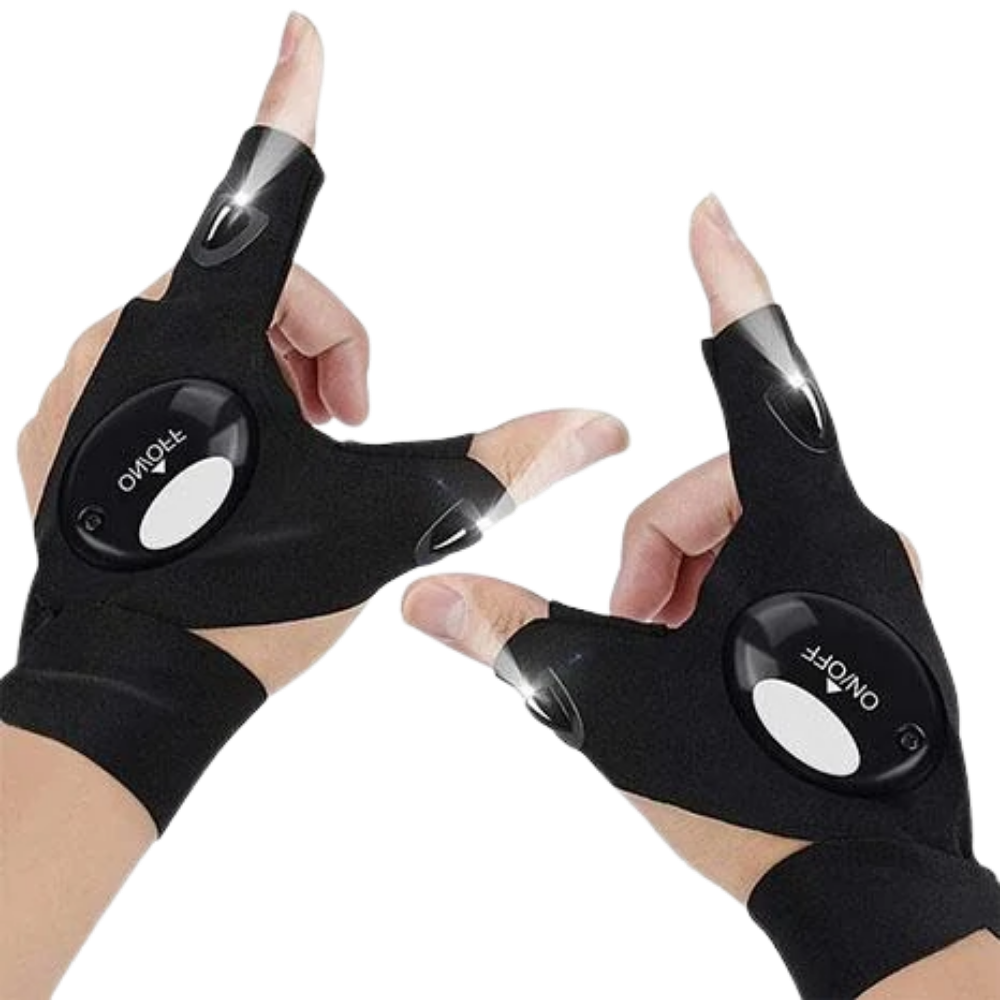 Paar LED-Handschuhe mit wasserdichten Lichtern