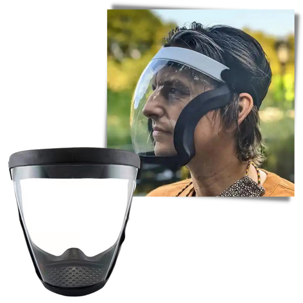 Transparente Schutz-Gesichtsschutzmaske