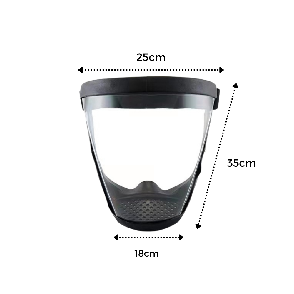 Transparente Schutz-Gesichtsschutzmaske