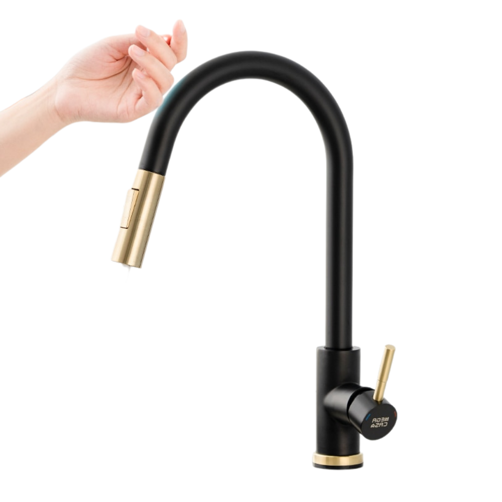 Flexibler Küchenwasserhahn mit Sensor