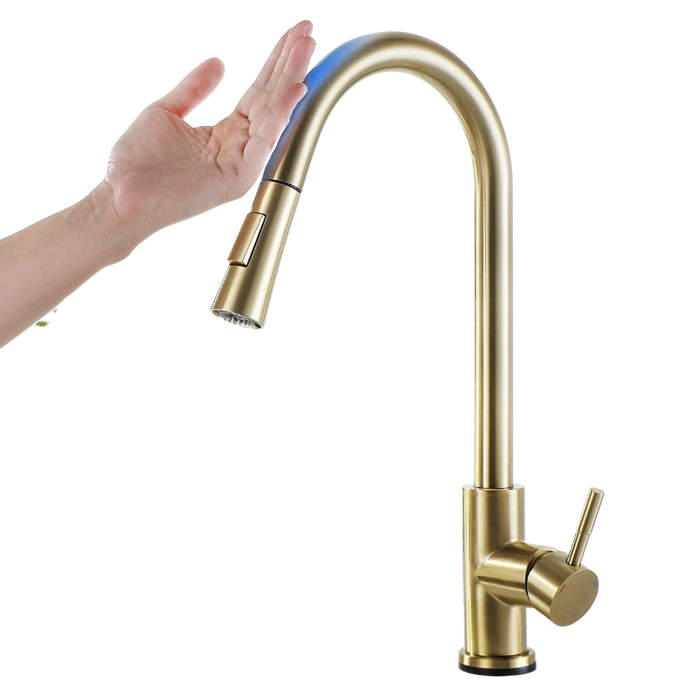 Flexibler Küchenwasserhahn mit Sensor