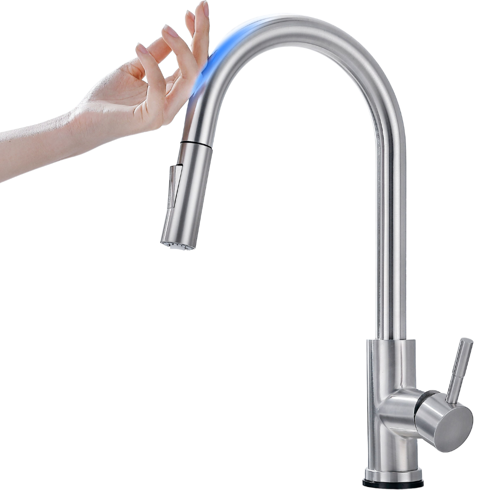 Flexibler Küchenwasserhahn mit Sensor