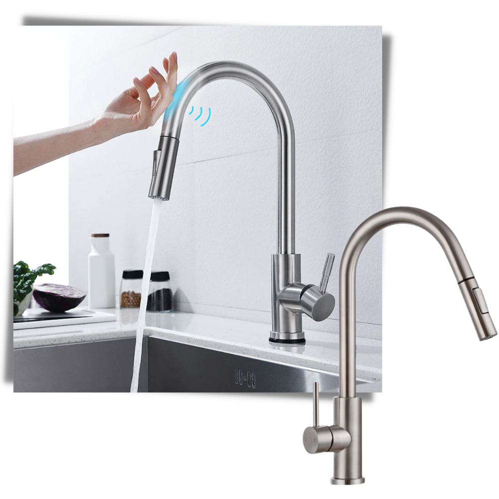 Flexibler Küchenwasserhahn mit Sensor