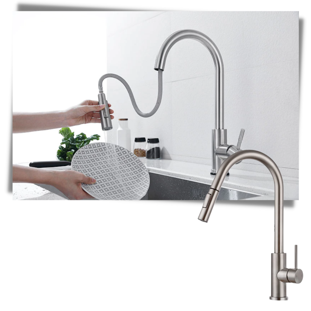Flexibler Küchenwasserhahn mit Sensor