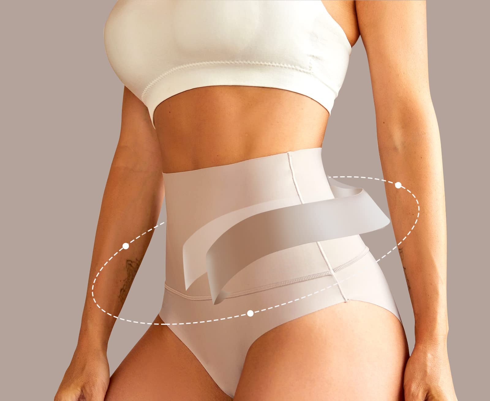LuxeSilhouette 5er-Pack Hohe Taille Slips | Perfekte Bauchkontrolle für eine schlankere Figur