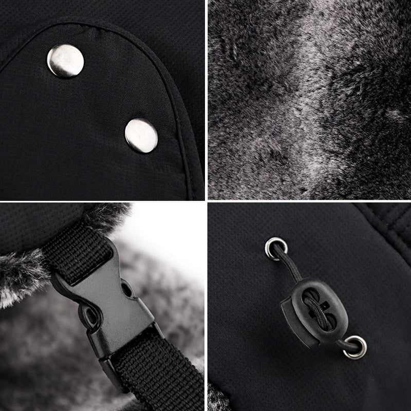 LuxGuard Winddichte Mütze mit Ohrenwärmern | Schützt stilvoll vor Wind und Kälte