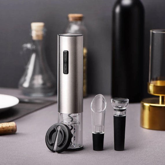 VinElegance Luxe Korkenzieher | Einfach und stilvoll Wein mit einem Knopfdruck öffnen