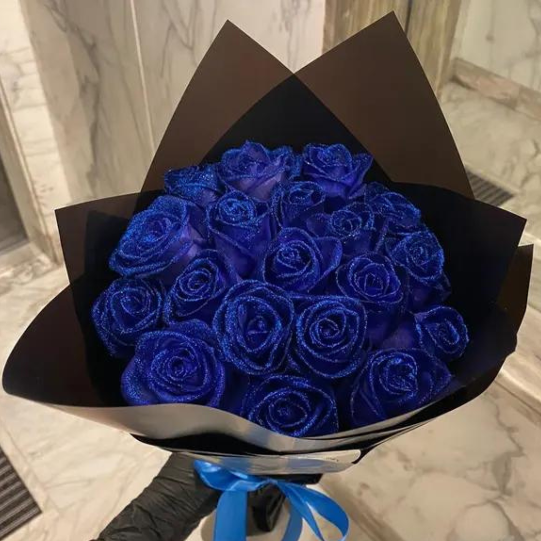 Glitzernde Rosen der ewigen Blüte