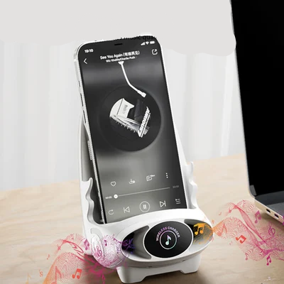 LuxiCharge Luxe Mini Stuhl | Drahtloses Schnellladegerät und multifunktionale Telefonhalterung