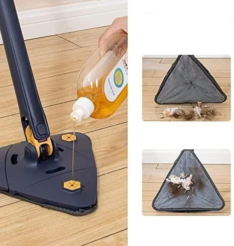 LuxClean Dreieckiger Reinigung Mop | Effizient und vielseitig für ein strahlendes Ergebnis