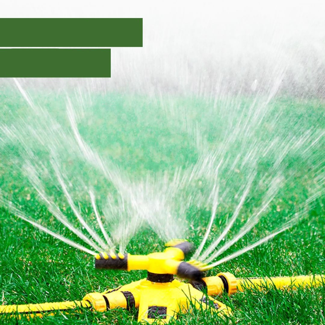 AquaLux 360º Sprinklersystem | Automatische Bewässerungslösung mit einem verstärkten 15M Schlauch für optimale Gartenpflege
