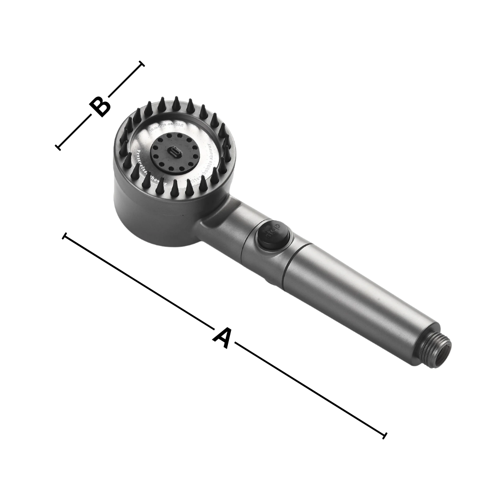 4-in-1 Hochdruck-Duschkopf