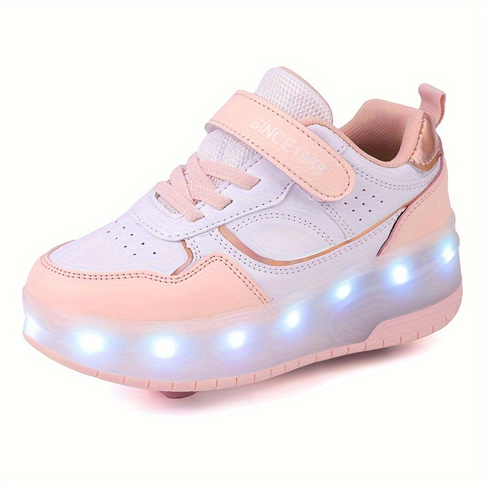 LightGlide Kindersneaker – LED-Schuhe mit ausziehbaren Rollen