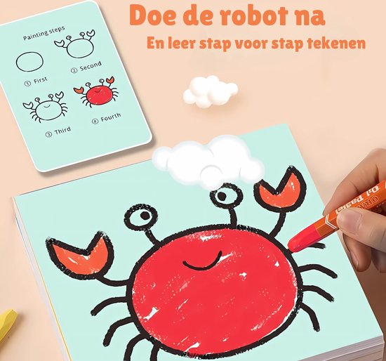 DrawMaster | Verbessert die Zeichenfähigkeiten eines Kindes | Lernspielzeug inkl. 100 Zeichenkarten