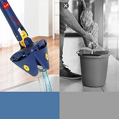 LuxClean Dreieckiger Reinigung Mop | Effizient und vielseitig für ein strahlendes Ergebnis
