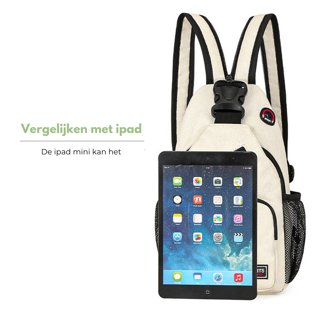 Damen Crossbody Tasche - Canvas Outdoor Schultertasche mit mehreren Trageoptionen