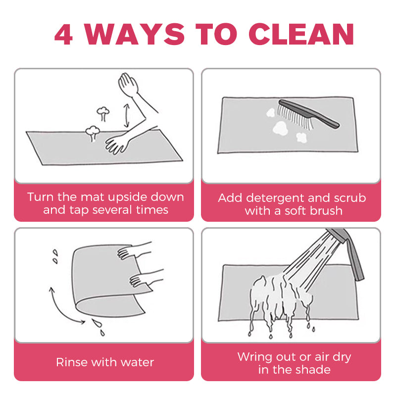 FloraLux Elegante Fußmatte | Plüschkomfort mit Diatomit für schnell trocknende Eleganz