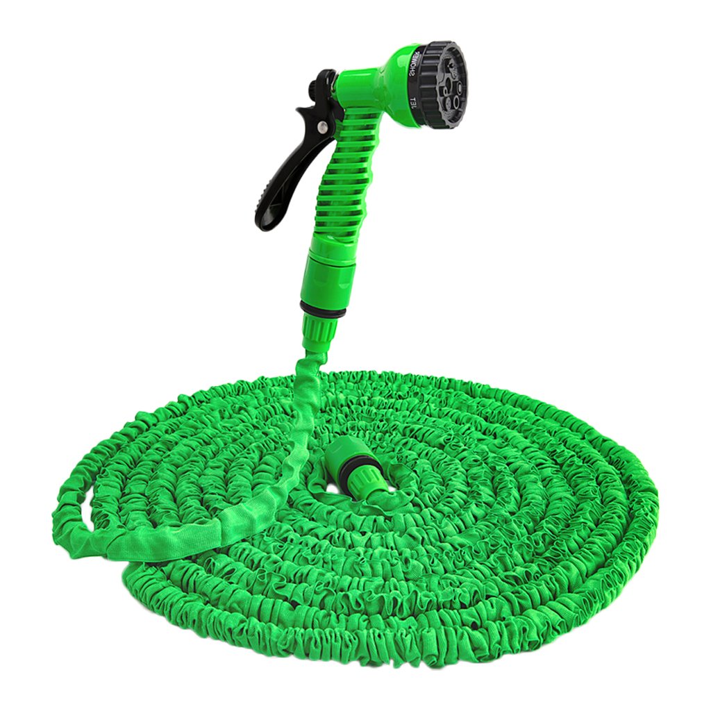 Erweiterbarer Gartenschlauch mit Sprühkopf