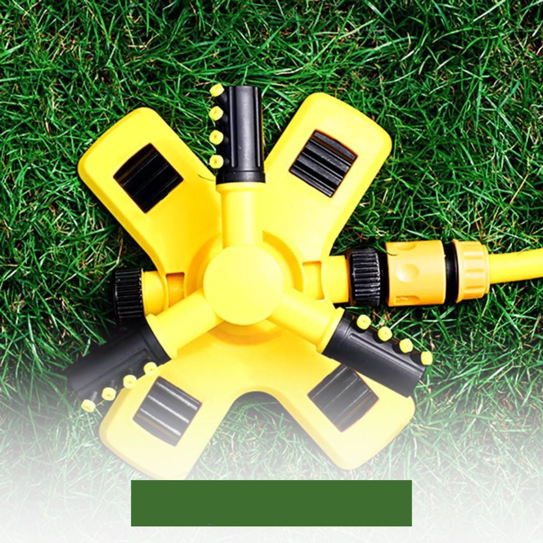 AquaLux 360º Sprinklersystem | Automatische Bewässerungslösung mit einem verstärkten 15M Schlauch für optimale Gartenpflege