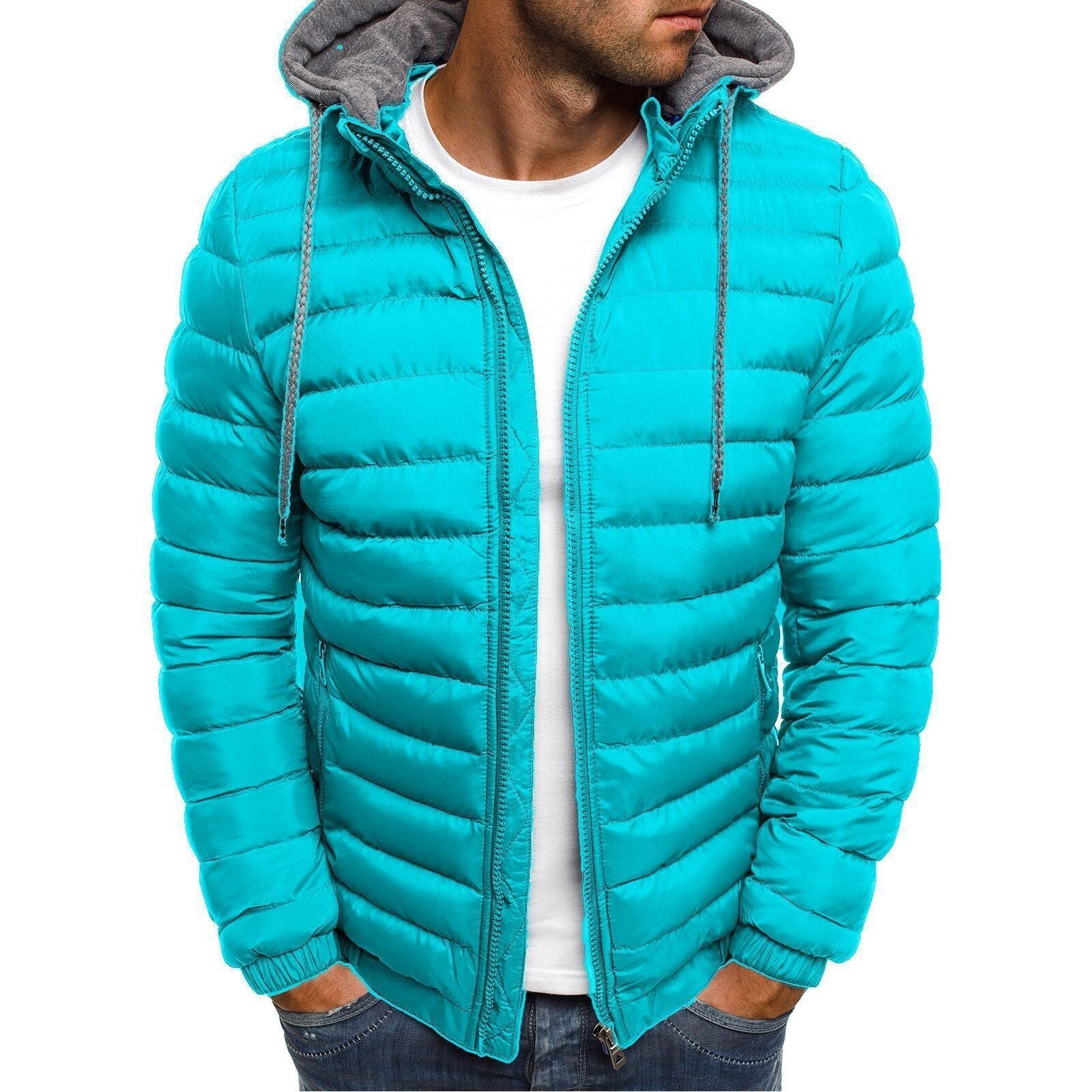 Winterjacke Herren | Gepolstertes Design | Winddichte Übergangsjacke Herren