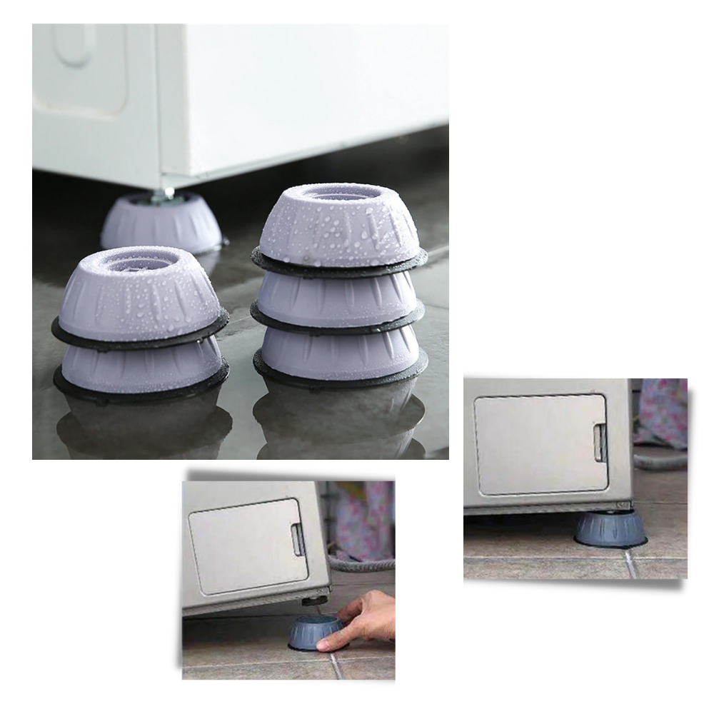 Packung mit 4 Anti-Vibrations-Gummifüßen