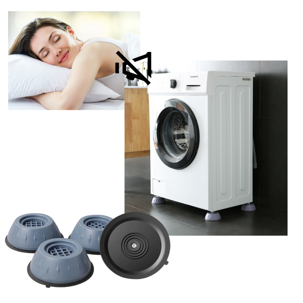 Packung mit 4 Anti-Vibrations-Gummifüßen