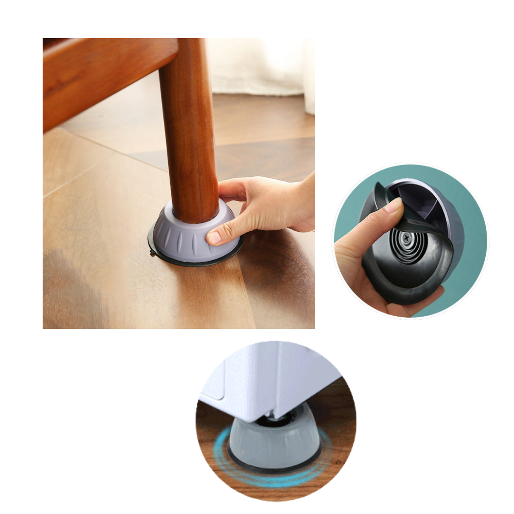 Packung mit 4 Anti-Vibrations-Gummifüßen