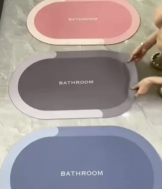 AquaSafe Badmatte | Schnelltrocknend, rutschfest und wasserabsorbierend