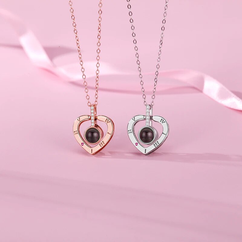 Römische Kette | Ewige Rose und Herz Kette | Luxuriöses Geschenkset