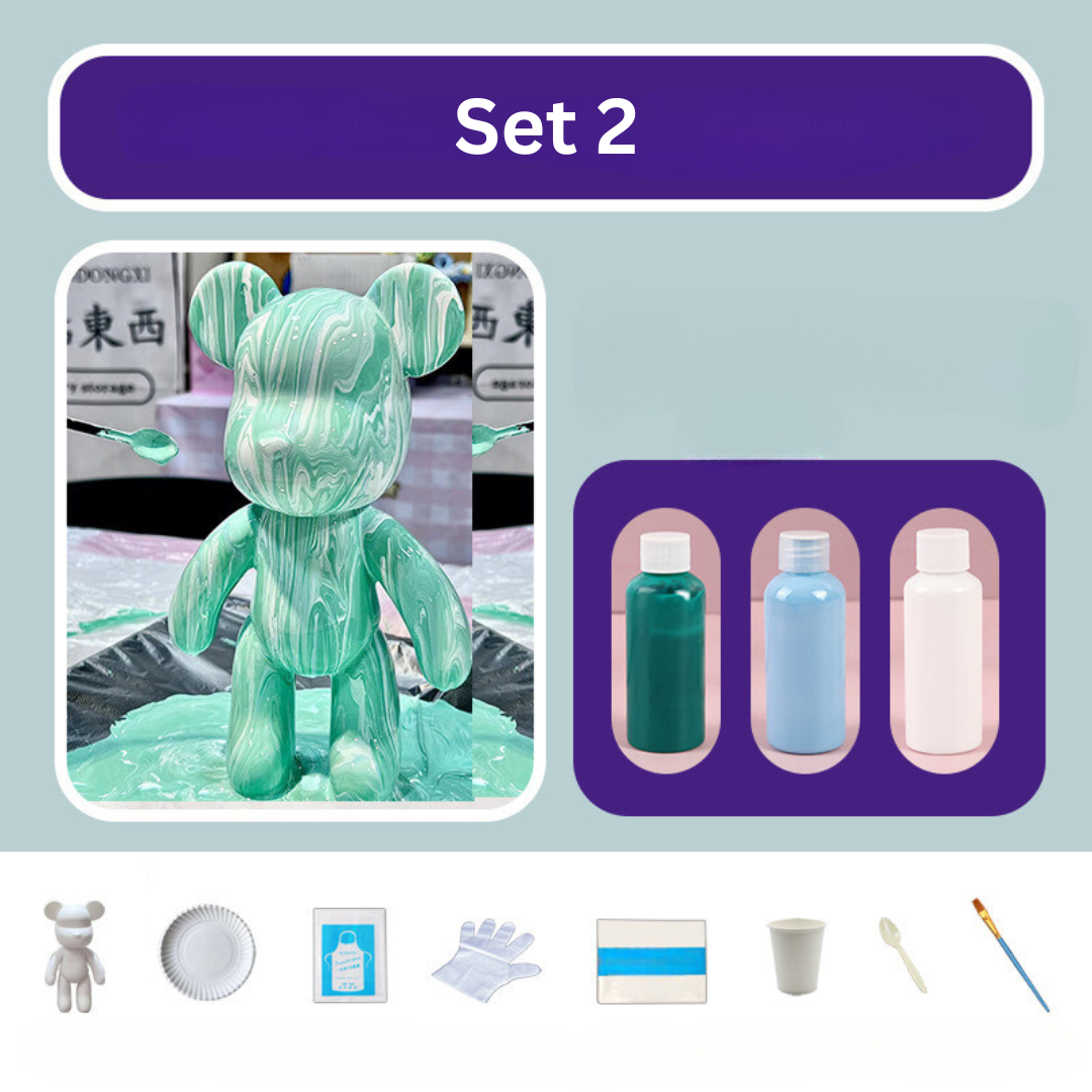 Bunter Bärenplüsch