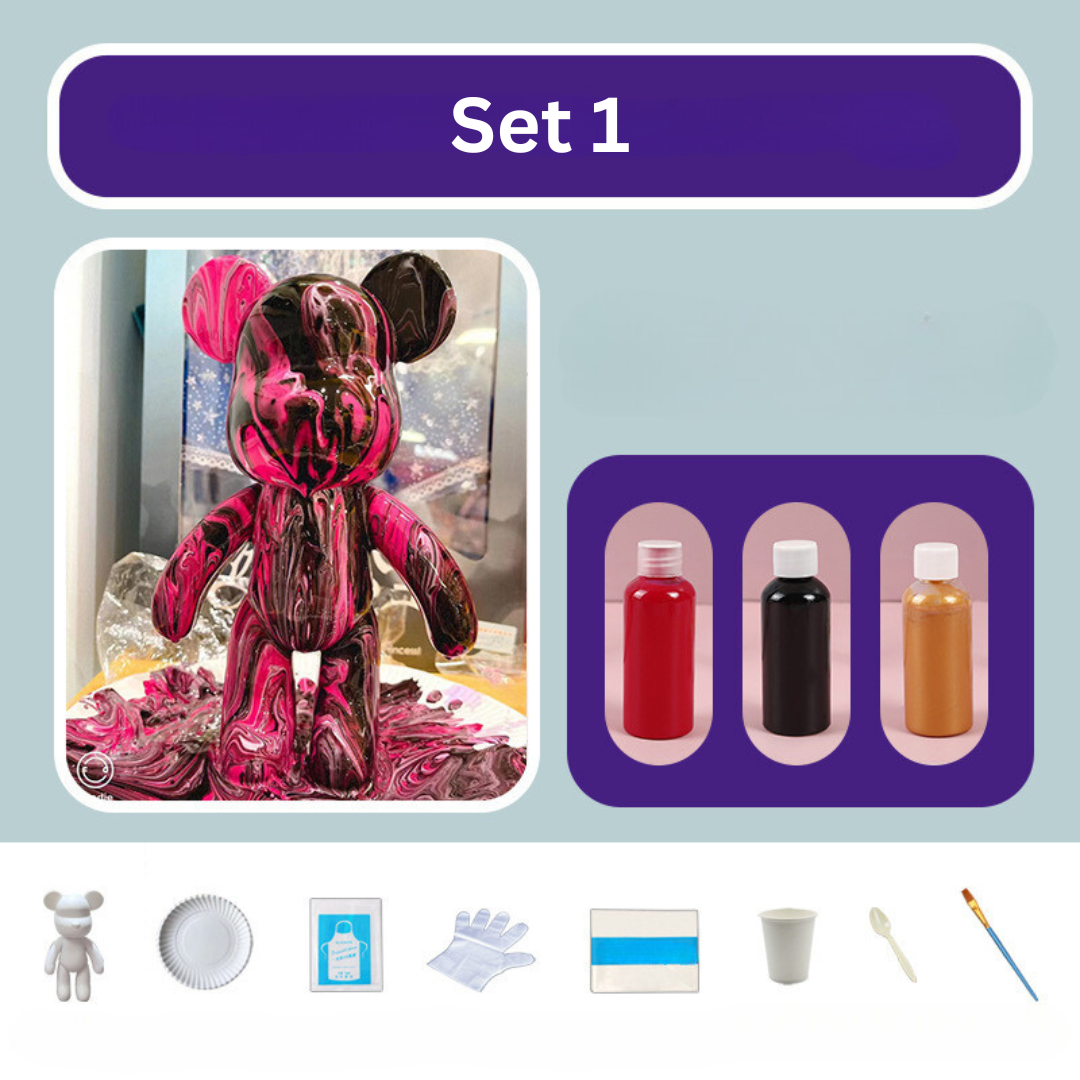 Bunter Bärenplüsch