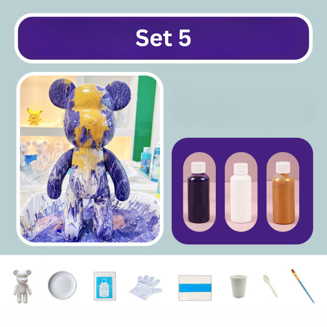 Bunter Bärenplüsch