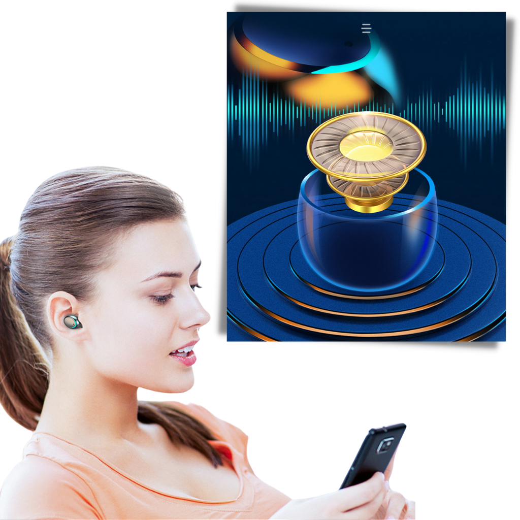 Bluetooth-Ohrhörer mit Ladebox