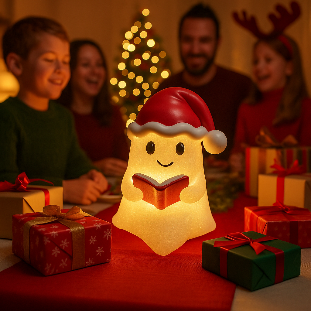 GhostGlow | Weihnachtsgeist Warmlicht Dekoration für Festliche Dekoration