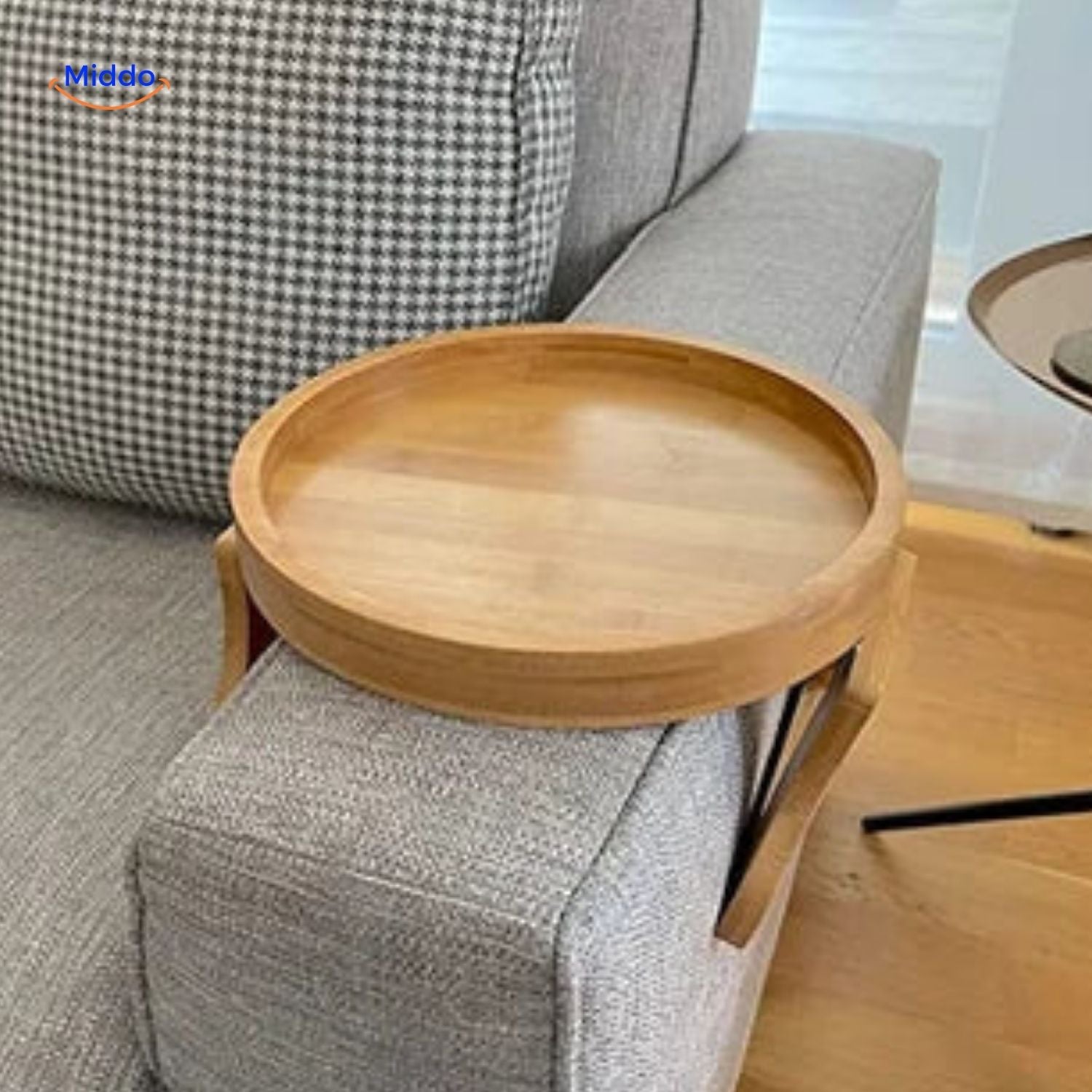 SitzGenuss Klapptisch | Praktischer Armlehnentisch für Snacks & Getränke