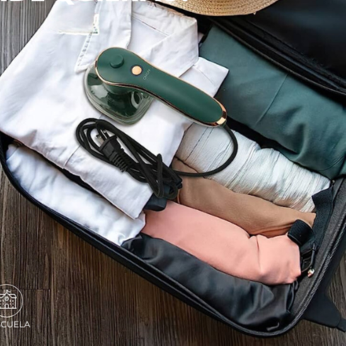 LuxeSteam Mini Dampfbügeleisen | Tragbares Bügeleisen ideal für Reisen und schnelle Entfernung von Falten